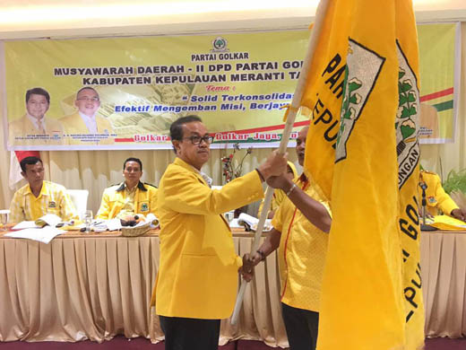 Aklamasi, Musdar Mustafa Kembali Nahkodai DPD II Golkar Meranti